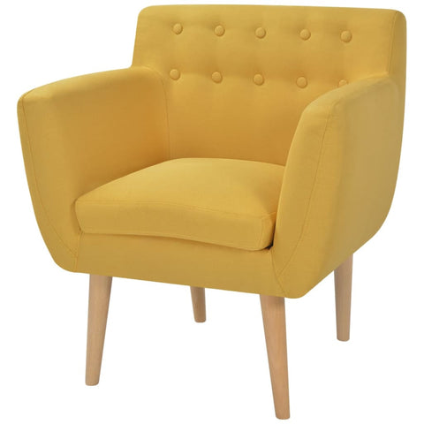 Sofas, Armchairs & Couches Armchair Yellow Fabric