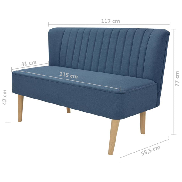 Sofas, Armchairs & Couches Sofa Fabric 117X55.5X77 Cm