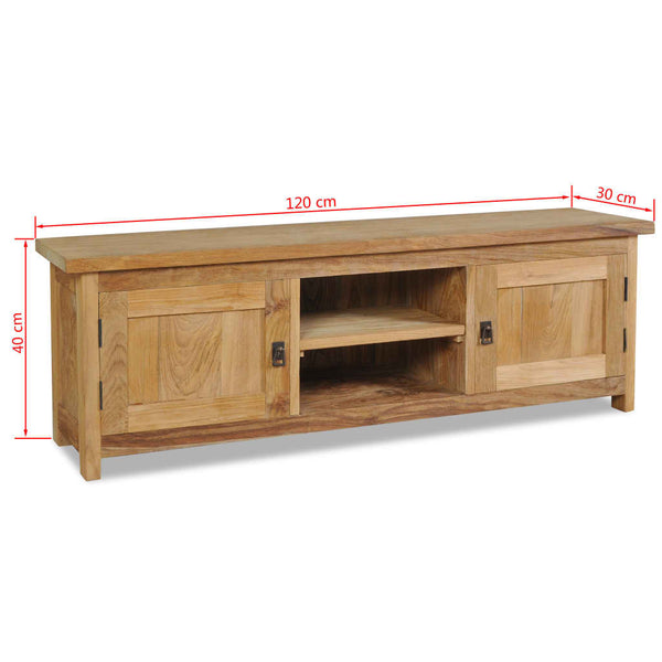 TV Stands & Entertainment Units Tv Cabinet Solid Teak 120X30x40 Cm