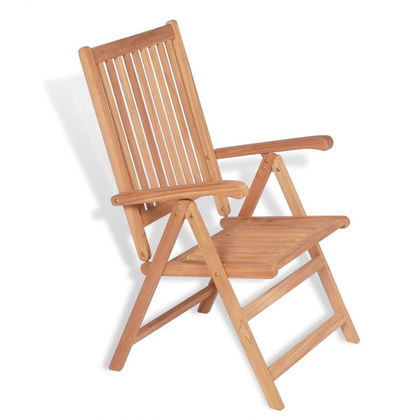 Patio Chairs Reclining Garden Chairs 2 Pcs Solid Teak Wood