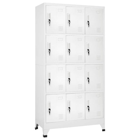 Cabinets & Cupboards Locker Cabinet With 12 Compartments 90X45x180 Cm