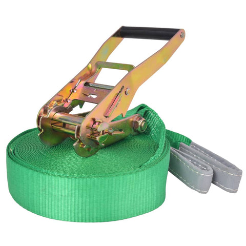 Tie Downs & Straps Slackline 15 M X 50 Mm 150 Kg Green