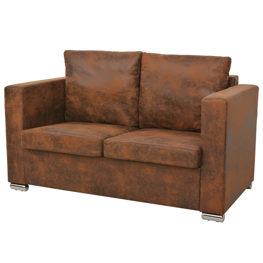 Sofas, Armchairs & Couches 2 Seater Sofa 137X73x82 Cm Artificial Suede Leather