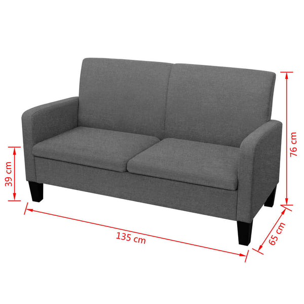 Sofas, Armchairs & Couches 2 Seater Sofa 135X65x76 Cm