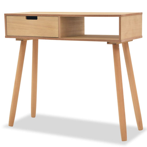 Hall Tables Console Table Solid Pinewood 80X30x72 Cm Brown