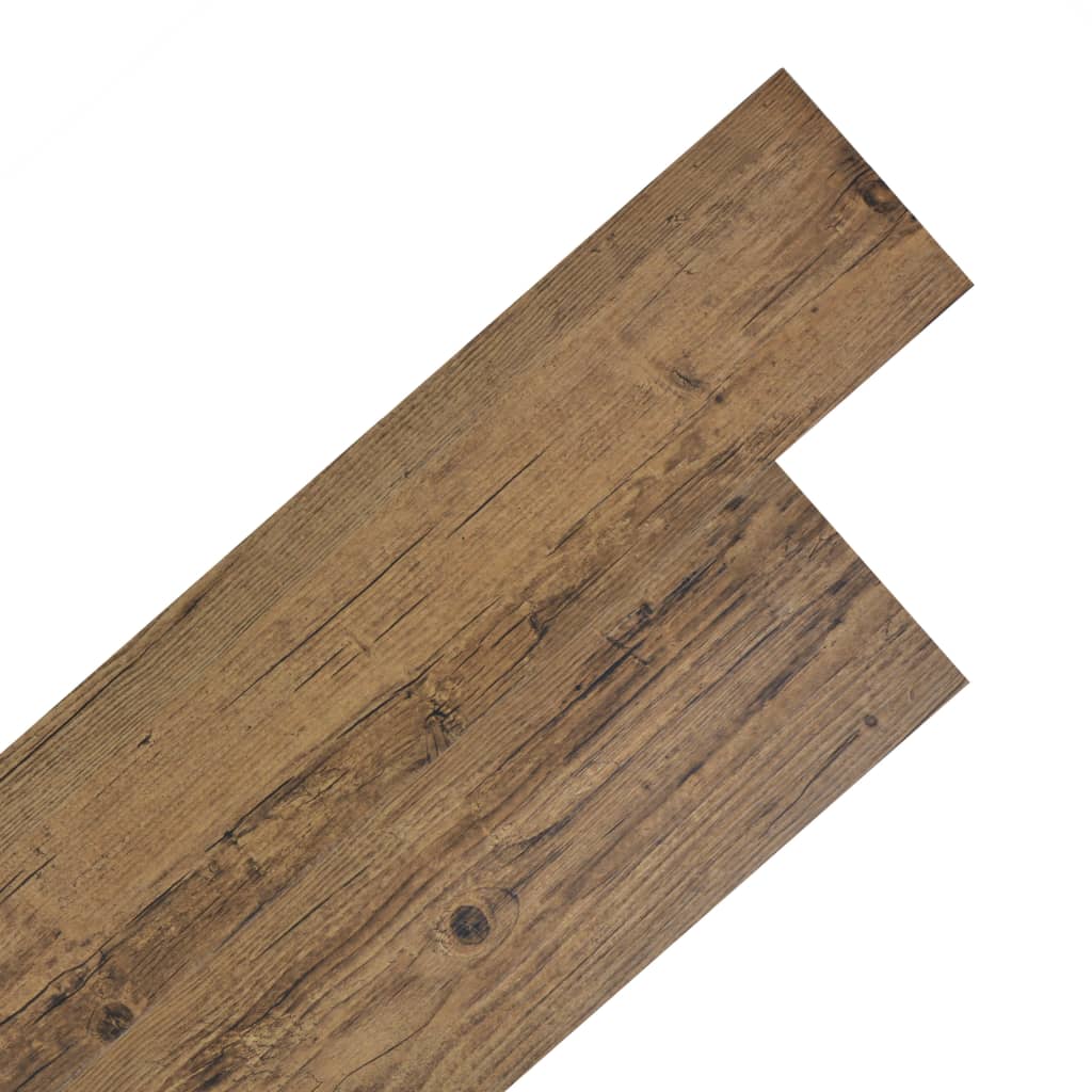 Laminate Flooring Self Adhesive Pvc Flooring Planks 5.02 M Mm Walnut Brown