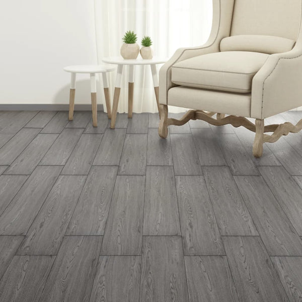 Laminate Flooring Self Adhesive Pvc Flooring Planks 5.02 M Mm Dark Grey