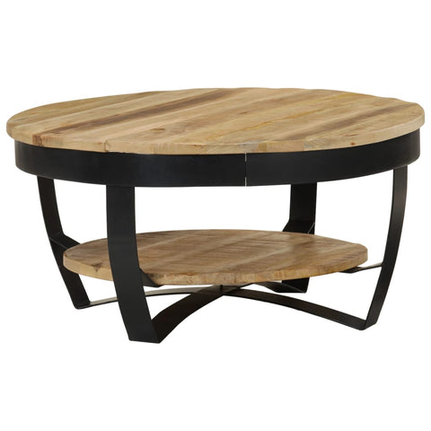 Coffee Tables Coffee Table 65 Cm Solid Rough Mango Wood