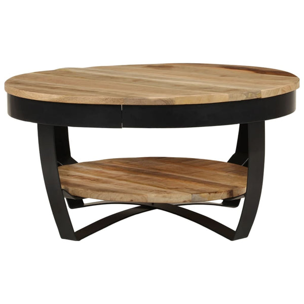 Coffee Tables Coffee Table 65 Cm Solid Rough Mango Wood