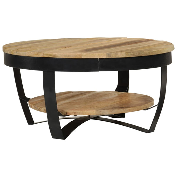 Coffee Tables Coffee Table 65 Cm Solid Rough Mango Wood