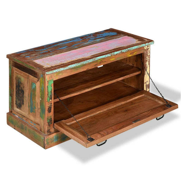 Benches Shoe Storage Bench Solid Reclaimed Wood