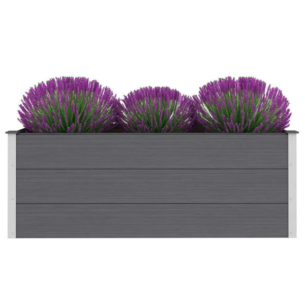 Raised Garden Beds Garden Raised Bed Wpc 150X50x54 Cm Grey