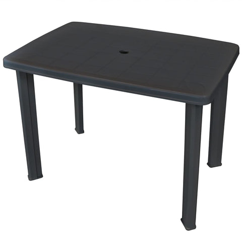 Patio & Garden Tables Garden Table Anthracite 101X68x72 Cm Plastic