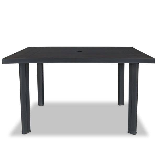 Patio & Garden Tables Garden Table Anthracite 126X76x72 Cm Plastic