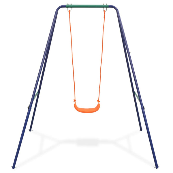 Outdoor Swings 2 In 1 Single Swing And Toddler Orange