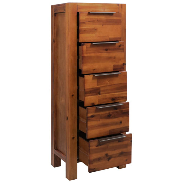 Dressers & Chests of Drawers Chest Of Drawers Solid Acacia Wood 45X32x115 Cm