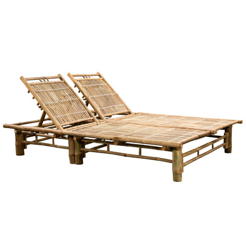 Loungers 2 Person Sun Lounger Bamboo