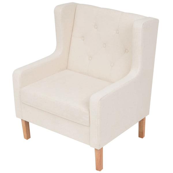 Sofas, Armchairs & Couches Armchair Cream White Fabric