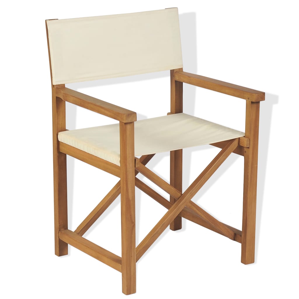 Patio Chairs Folding Director's Chair Solid Teak Wood