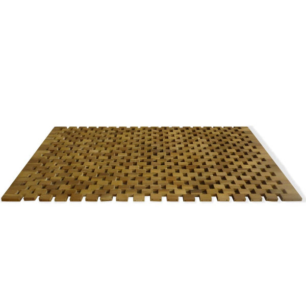 Bath Mats, Rugs & Toilet Covers Bath Mat Acacia Wood 80X50 Cm Mosaic