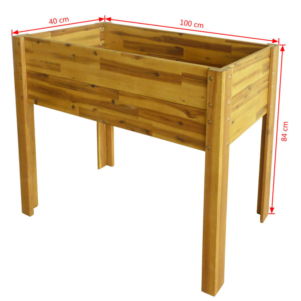 Raised Garden Beds Raised Garden Bed Solid Acacia Wood