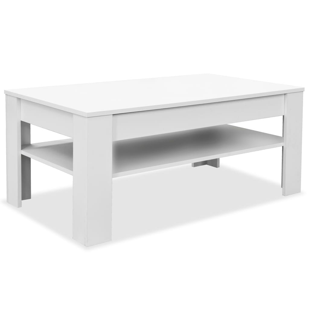 Coffee Tables Coffee Table Engineered Wood 110X65x48 Cm White