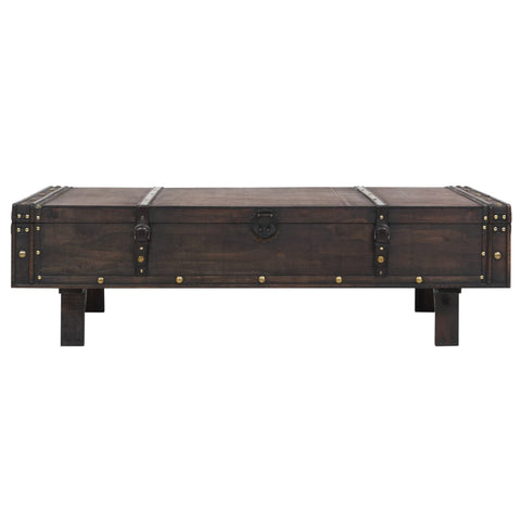 Coffee Table Solid Wood Vintage Style 120X55x35 Cm