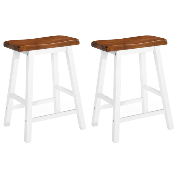 Benches Bar Stools Bar Stools 2 Pcs Solid Wood