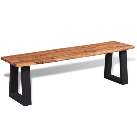 Patio Benches Bench Solid Acacia Wood 145 Cm