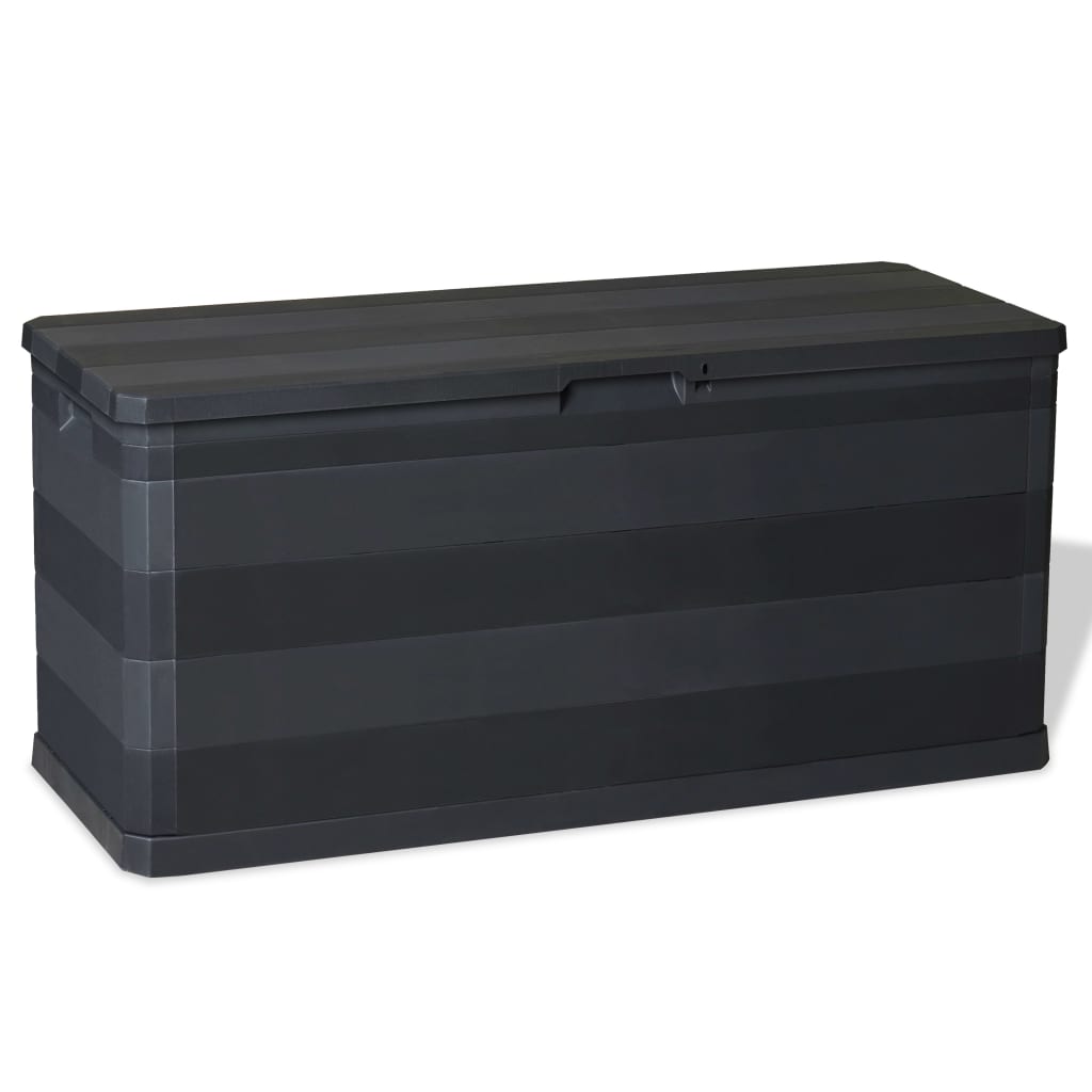 Storage Deck Boxes Garden Storage Box Black 117X45x56 Cm