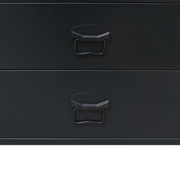 Dressers & Chests of Drawers Chest Of Drawers Metal Industrial Style 78X40x93 Cm Black