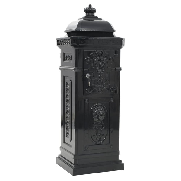 Letterboxes Pillar Letterbox Aluminium Vintage Style Rustproof