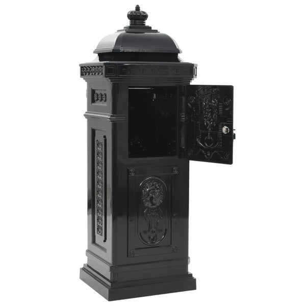 Letterboxes Pillar Letterbox Aluminium Vintage Style Rustproof