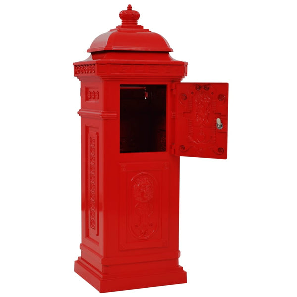 Letterboxes Pillar Letterbox Aluminium Vintage Style Rustproof