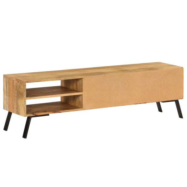 TV Stands & Entertainment Units Tv Cabinet Solid Mango Wood 140X30x40 Cm