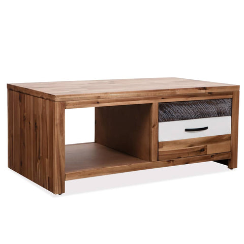 Coffee Tables Coffee Table Solid Acacia Wood 90X50x37.5 Cm