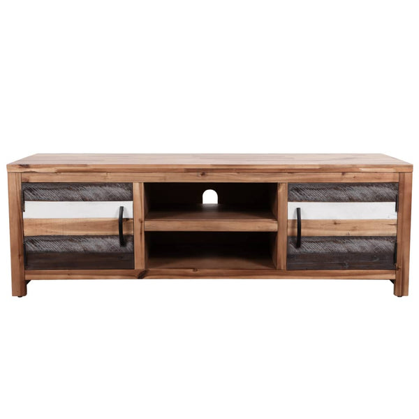 TV Stands & Entertainment Units Tv Cabinet Solid Acacia Wood 120X35x40 Cm