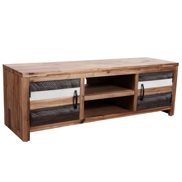 TV Stands & Entertainment Units Tv Cabinet Solid Acacia Wood 120X35x40 Cm