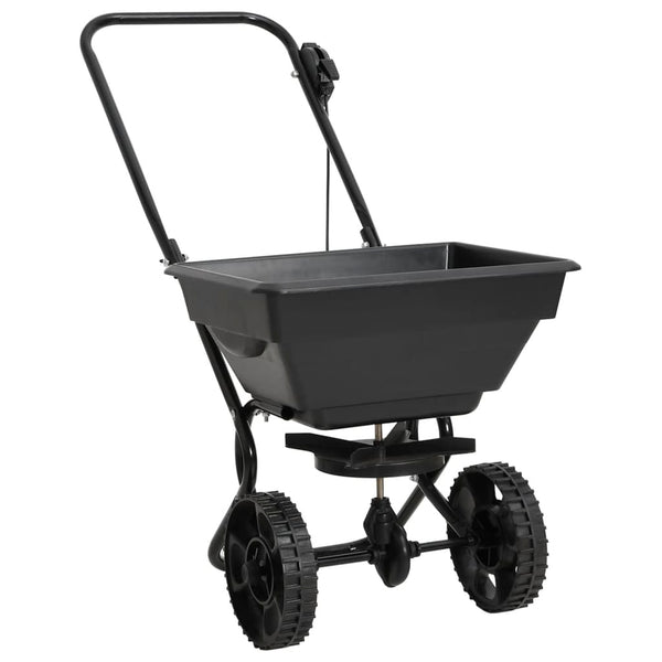 Wheelbarrows Carts Wagons Walk Behind Salt Spreader Pvc And Steel 92X46x70 Cm 15 L