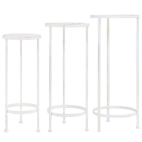 Plant Stands Plant Stand Set 3 Pieces Vintage Style Metal