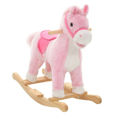 Activity Toys Rocking Animal Horse Plush 65X32x58 Cm Pink