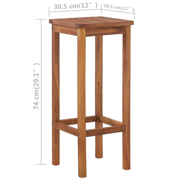 Bar Tables Bar Table And Chair Set 3 Pieces Solid Acacia Wood