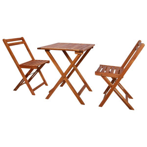 Patio Furniture Sets 3 Piece Folding Bistro Set Solid Acacia Wood