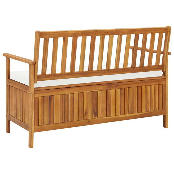 Patio Benches Garden Storage Bench Solid Acacia Wood 120X63x84 Cm