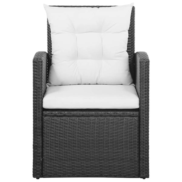 Patio Furniture Sets 5 Piece Garden Lounge Set With Cushions Poly Rattan Black