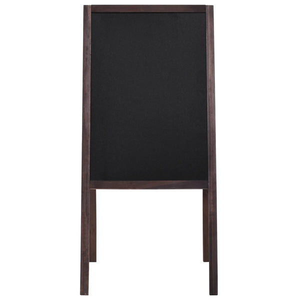 Message Boards Double Sided Blackboard Cedar Wood Free Standing 40X60 Cm