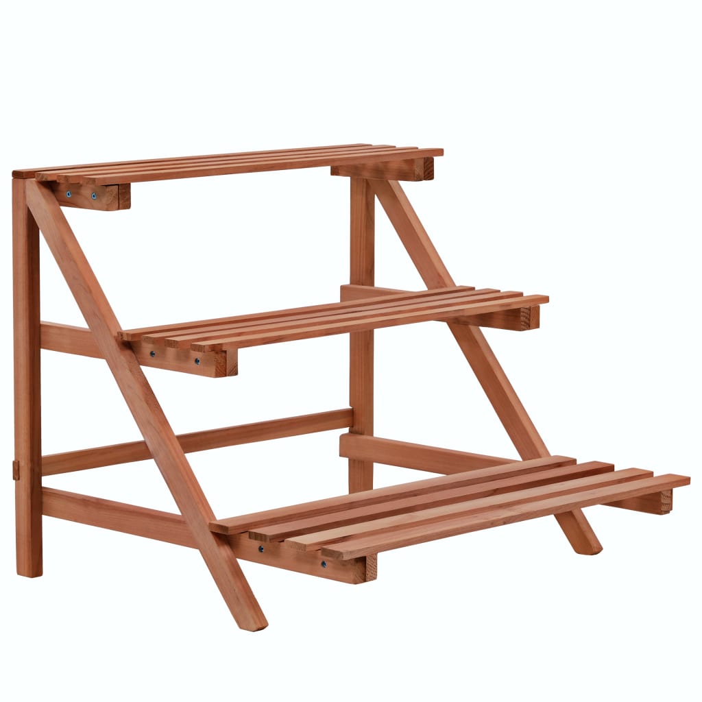 Plant Stands 3 Tier Plant Stand Cedar Wood 48X45x40 Cm