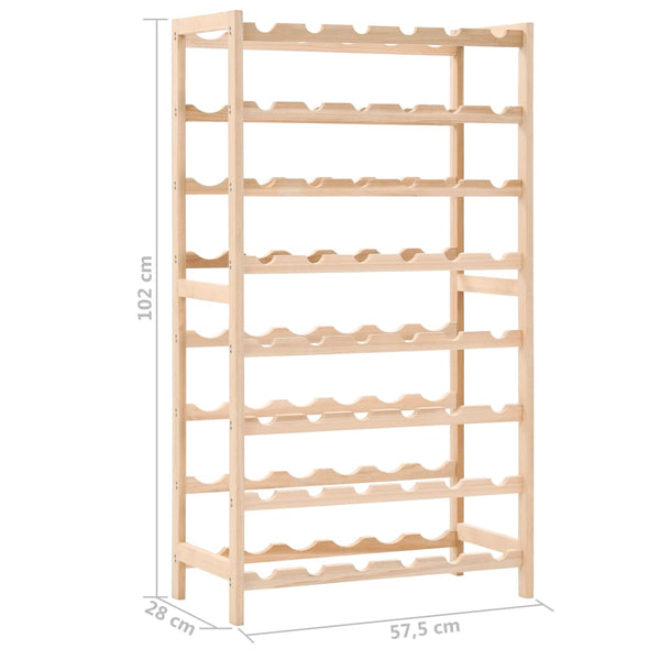 Racks Wine Rack Cedar Wood 57.5X28x102 Cm