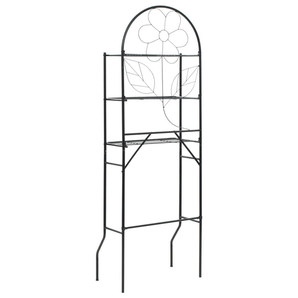 Toilet Rack Black 60X33x174 Cm