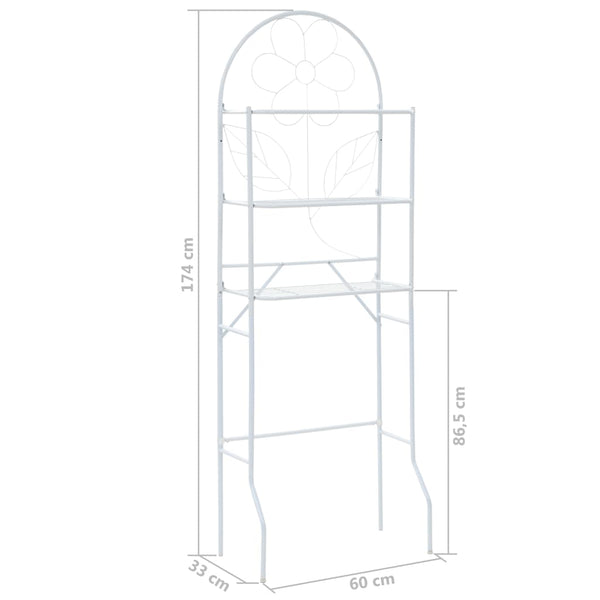 Toilet Rack White 60X33x174 Cm